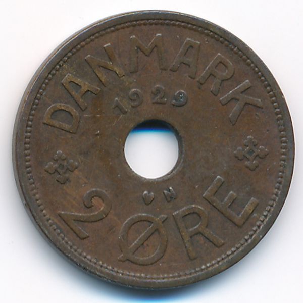 Дания, 2 эре (1929 г.)