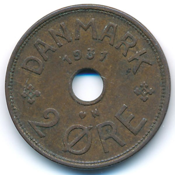 Дания, 2 эре (1931 г.)