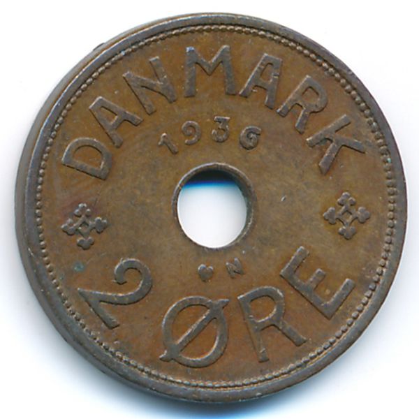 Дания, 2 эре (1936 г.)