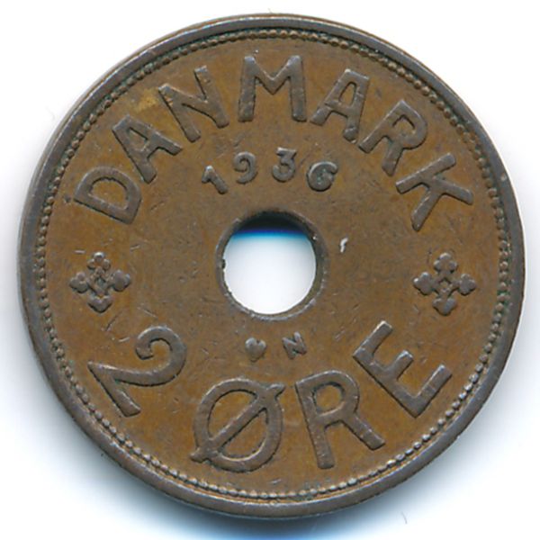 Дания, 2 эре (1936 г.)