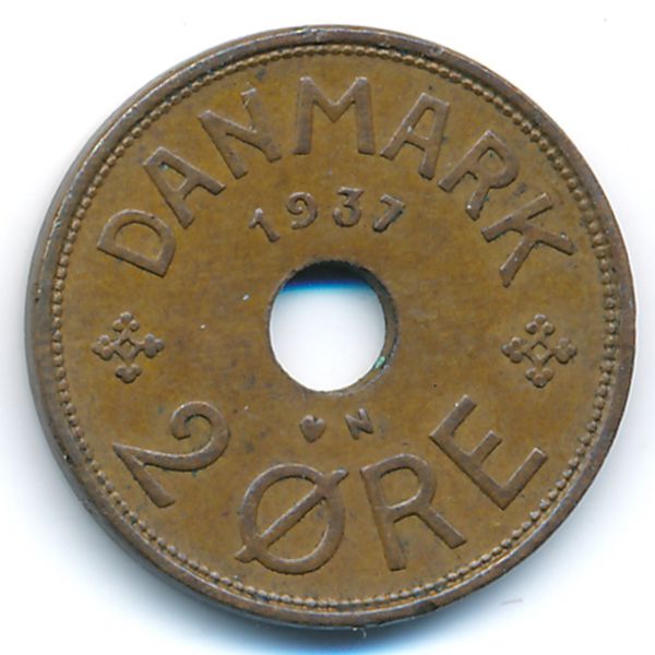 Дания, 2 эре (1937 г.)