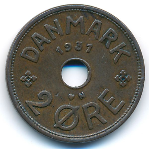 Дания, 2 эре (1931 г.)