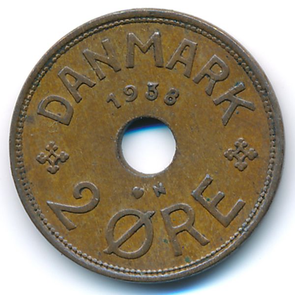 Дания, 2 эре (1938 г.)