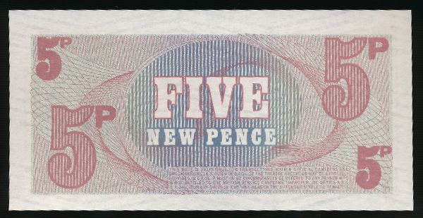 Великобритания, 5 новых пенсов (1972 г.)