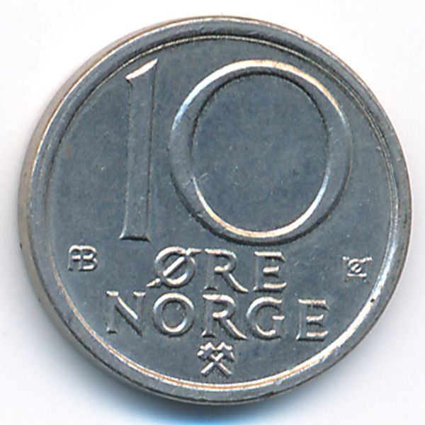 Норвегия, 10 эре (1975 г.)