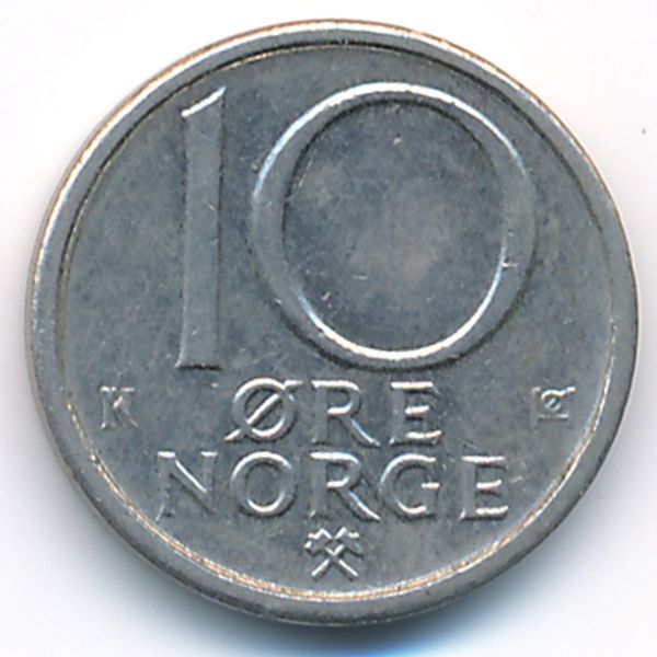 Норвегия, 10 эре (1981 г.)