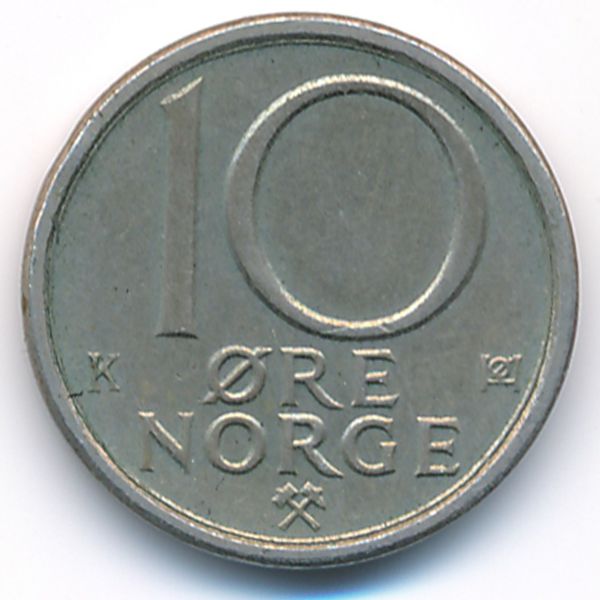 Норвегия, 10 эре (1982 г.)