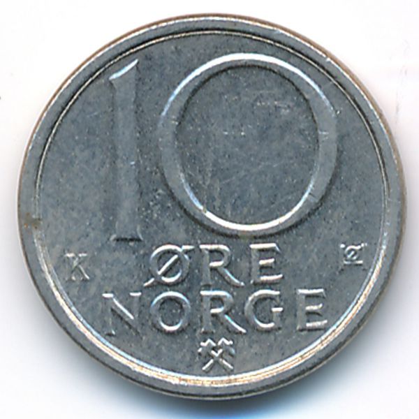 Норвегия, 10 эре (1984 г.)