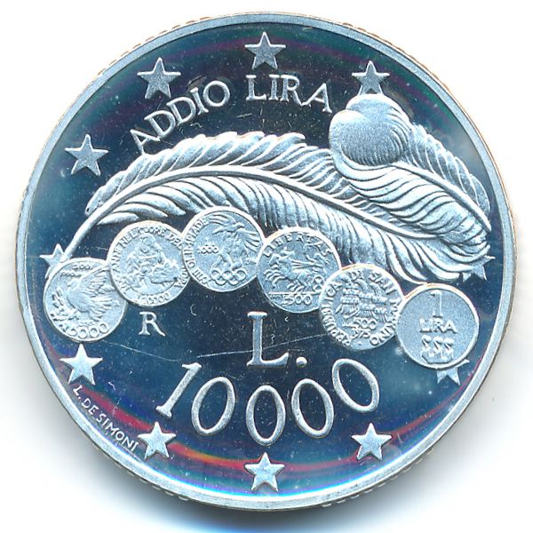 Сан-Марино, 10000 лир (2001 г.)