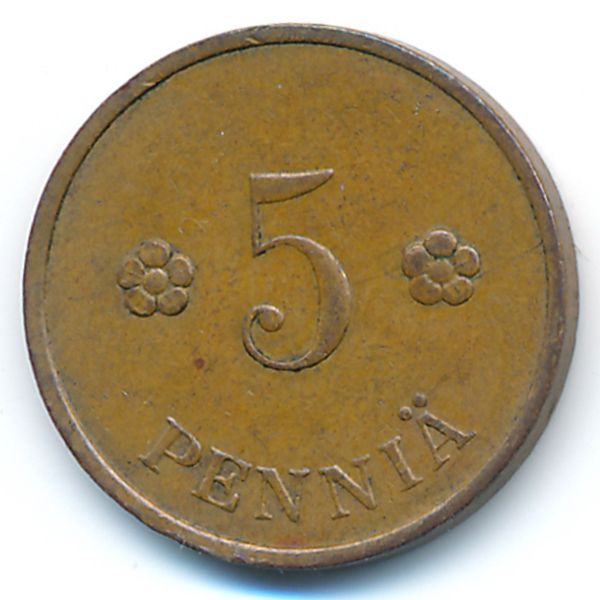 Финляндия, 5 пенни (1932 г.)