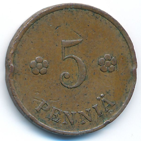 Финляндия, 5 пенни (1935 г.)