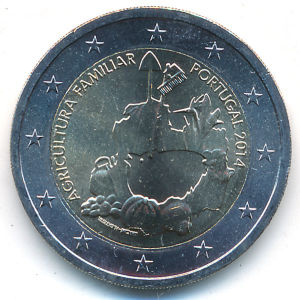 Португалия, 2 евро (2014 г.)