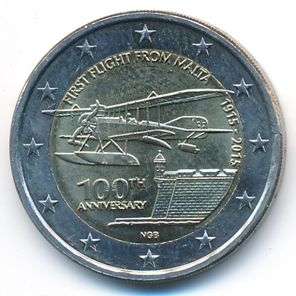 Мальта, 2 евро (2015 г.)