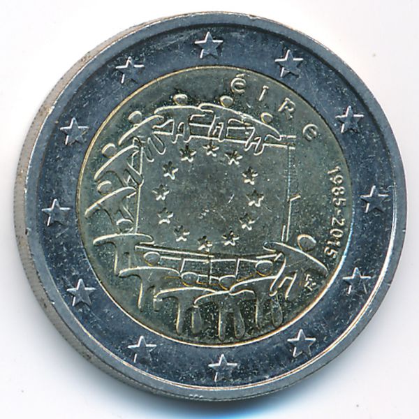 Ирландия, 2 евро (2015 г.)