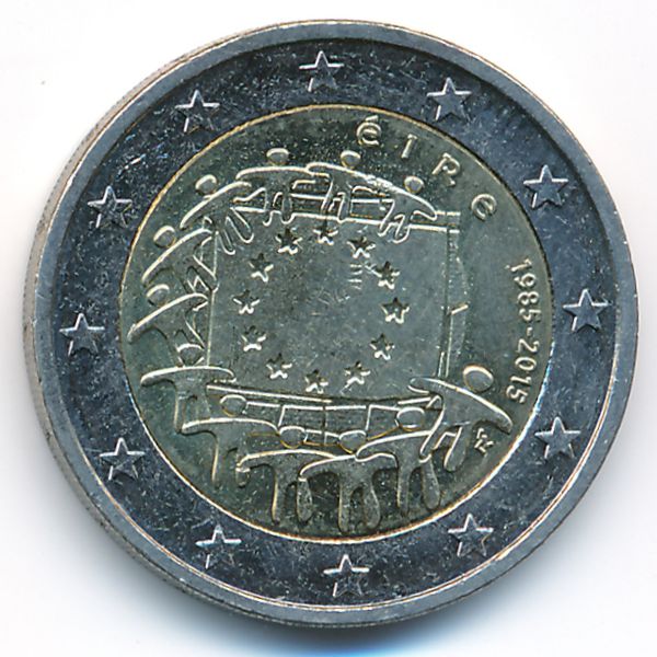 Ирландия, 2 евро (2015 г.)
