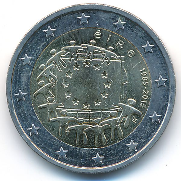 Ирландия, 2 евро (2015 г.)