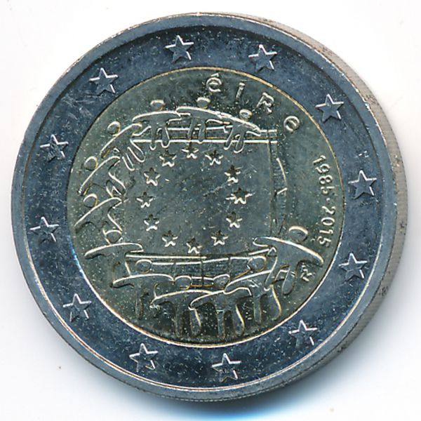 Ирландия, 2 евро (2015 г.)