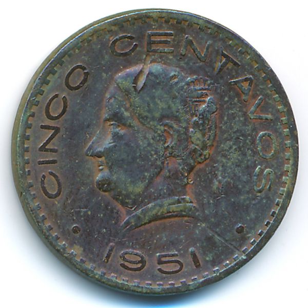 Мексика, 5 сентаво (1951 г.)