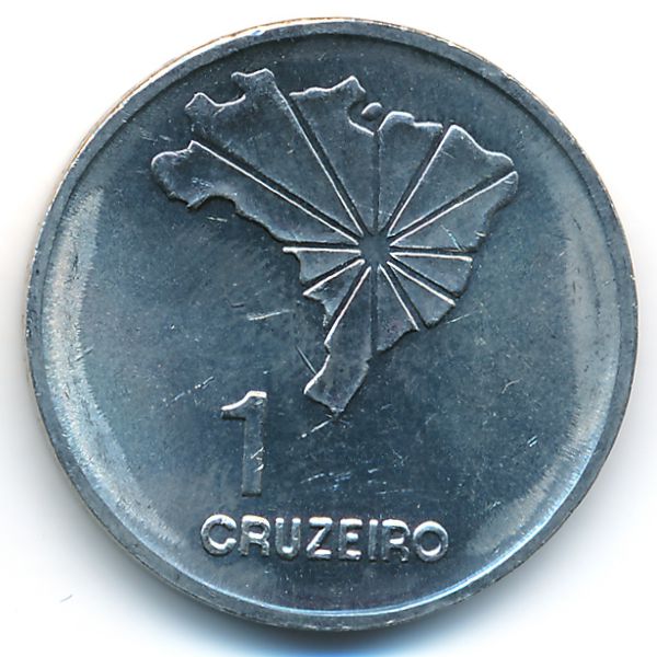 Бразилия, 1 крузейро (1972 г.)