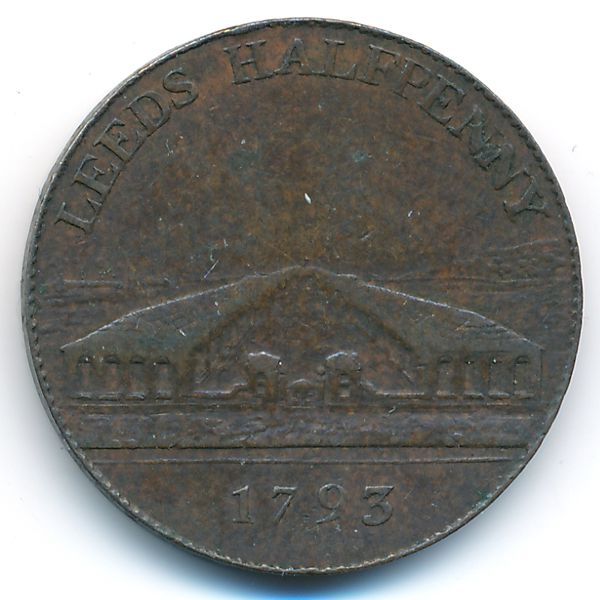 Йоркшир, 1/2 пенни (1793 г.)