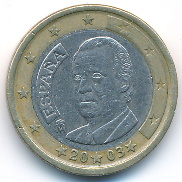 Испания, 1 евро (2003 г.)
