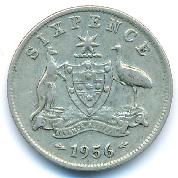 Австралия, 6 пенсов (1956 г.)
