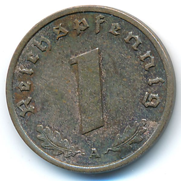 Третий Рейх, 1 рейхспфенниг (1939 г.)