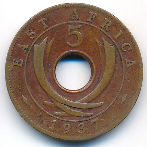 Восточная Африка, 5 центов (1937 г.)