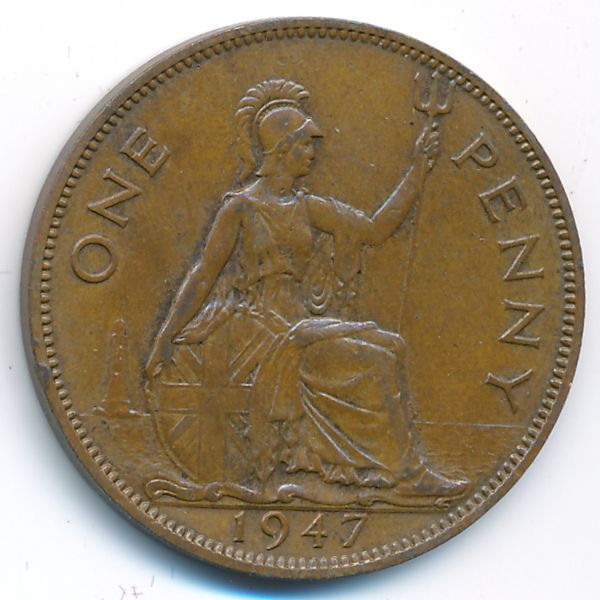 Великобритания, 1 пенни (1947 г.)