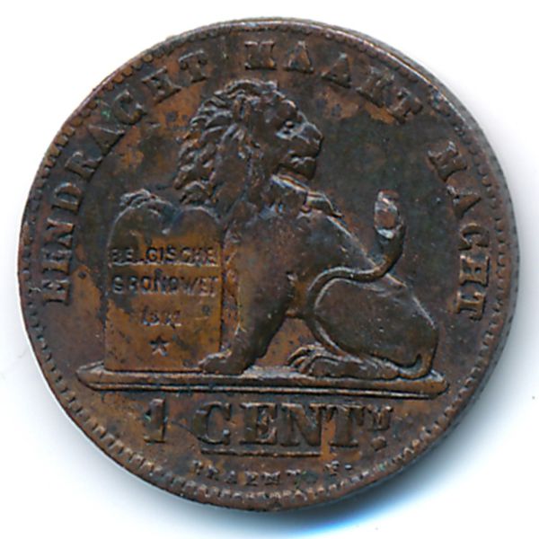 Бельгия, 1 сентим (1901 г.)