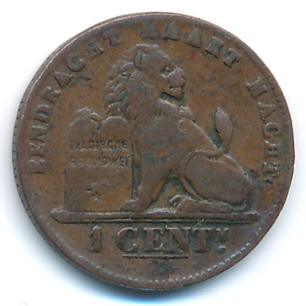 Бельгия, 1 сентим (1902 г.)