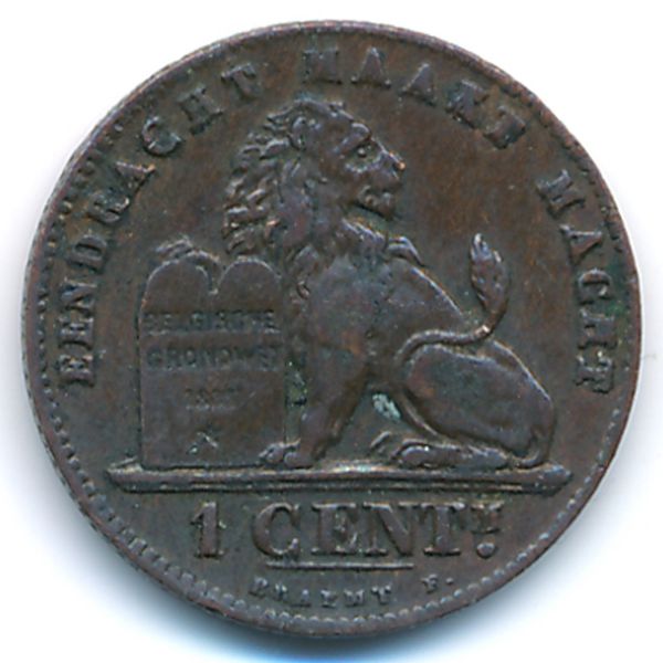 Бельгия, 1 сентим (1907 г.)