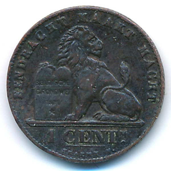 Бельгия, 1 сентим (1907 г.)