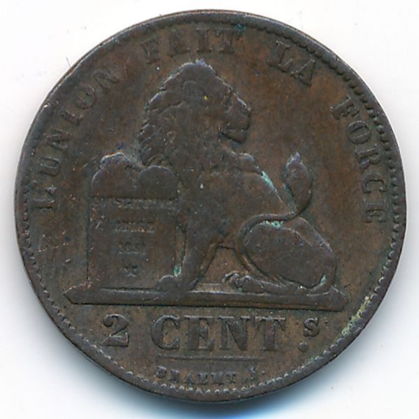 Бельгия, 2 сентима (1874 г.)