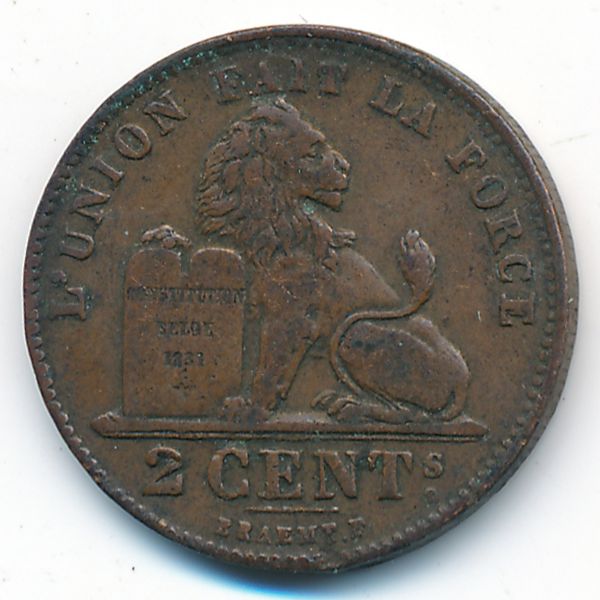 Бельгия, 2 сентима (1905 г.)