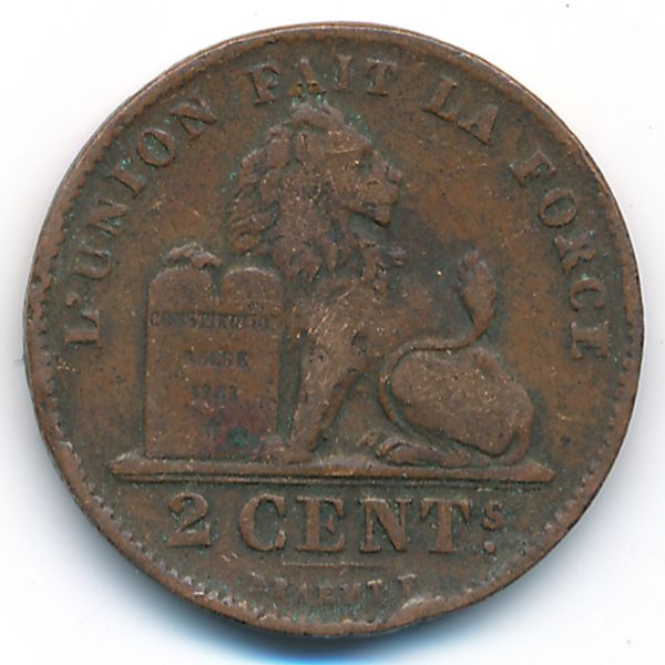 Бельгия, 2 сентима (1905 г.)