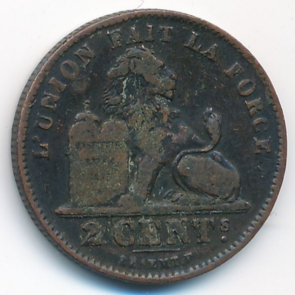 Бельгия, 2 сентима (1912 г.)