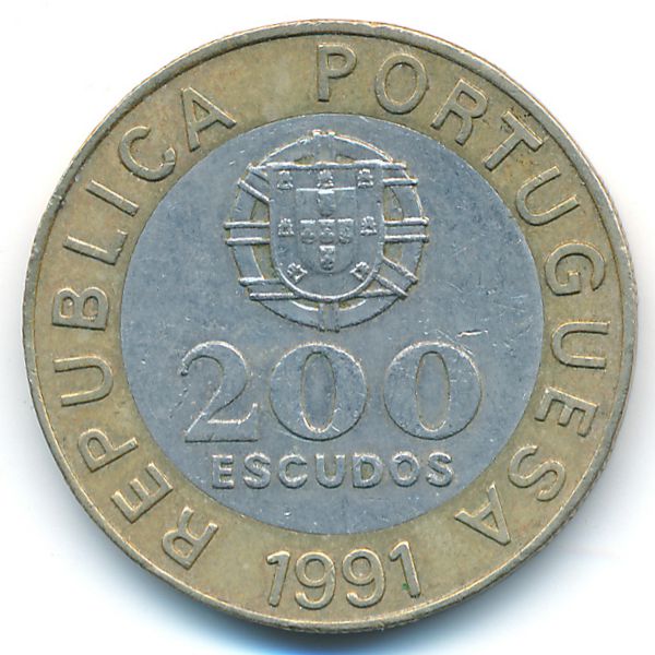 Португалия, 200 эскудо (1991 г.)