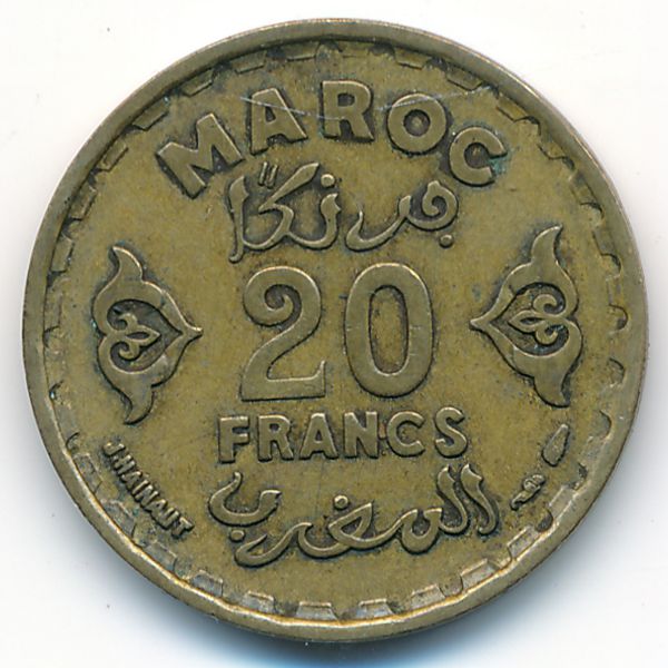 Марокко, 20 франков (1951 г.)
