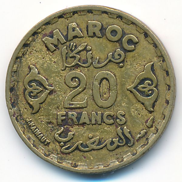Марокко, 20 франков (1951 г.)