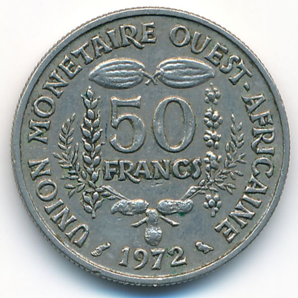 Западная Африка, 50 франков (1972 г.)