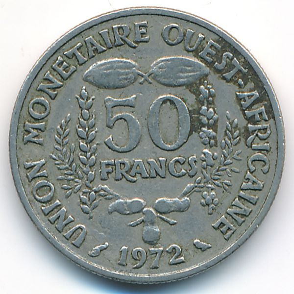 Западная Африка, 50 франков (1972 г.)