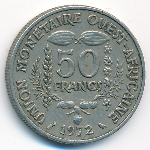 Западная Африка, 50 франков (1972 г.)
