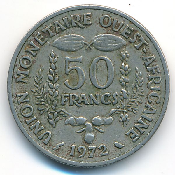 Западная Африка, 50 франков (1972 г.)