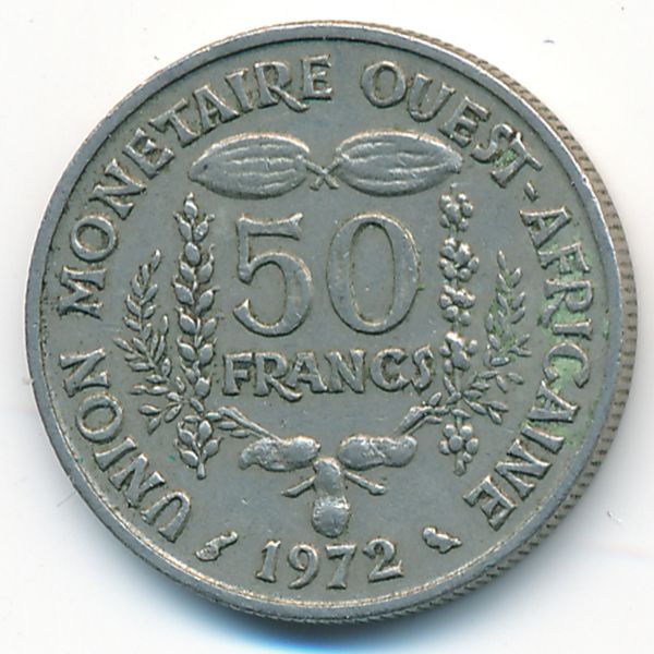 Западная Африка, 50 франков (1972 г.)