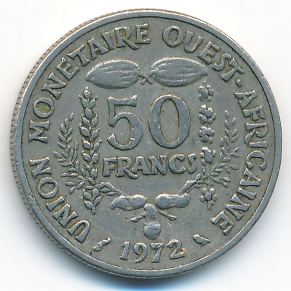 Западная Африка, 50 франков (1972 г.)