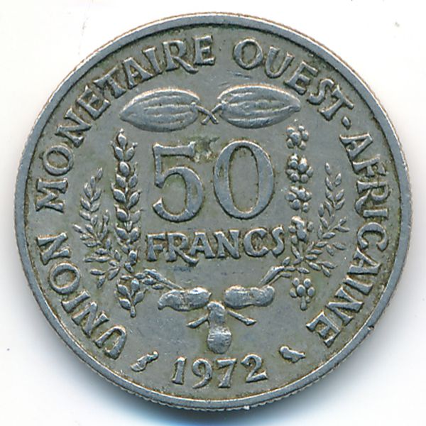 Западная Африка, 50 франков (1972 г.)