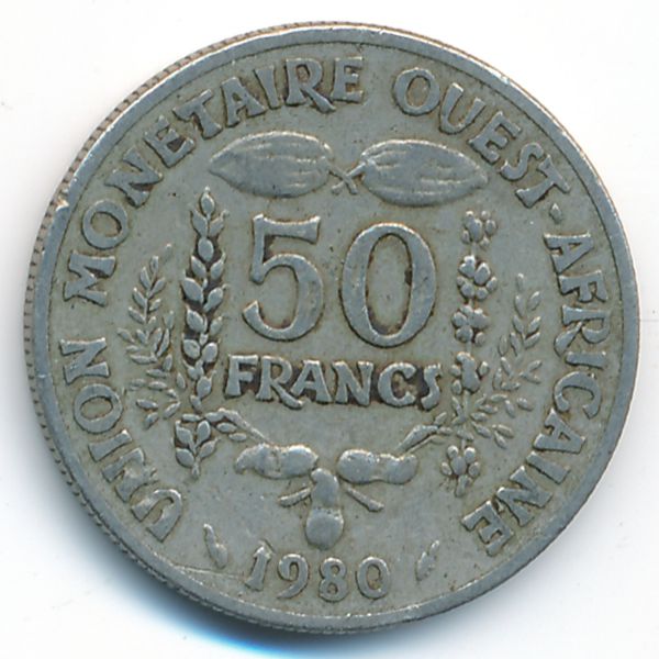 Западная Африка, 50 франков (1980 г.)