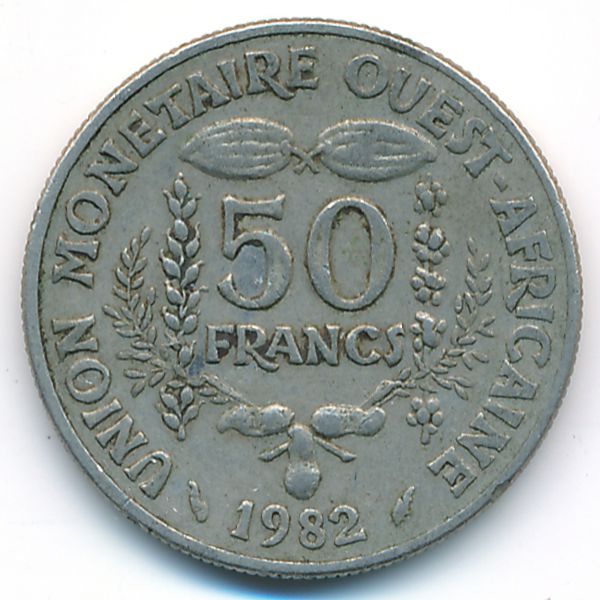 Западная Африка, 50 франков (1982 г.)