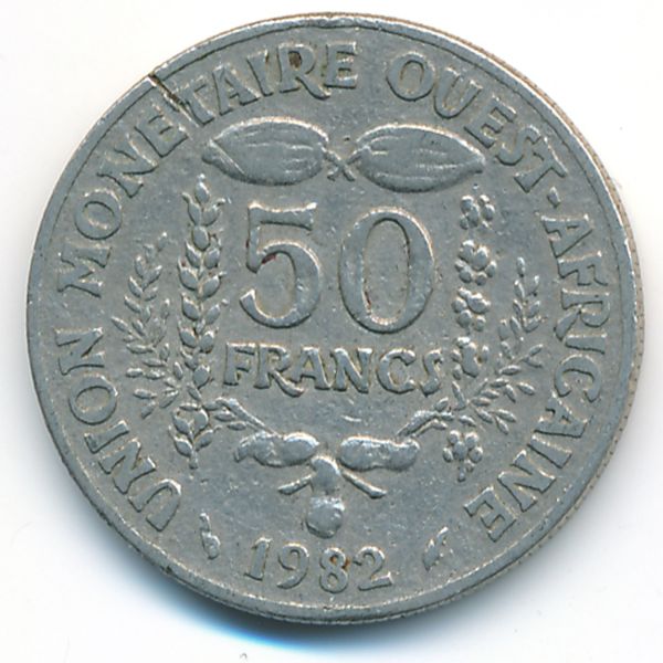 Западная Африка, 50 франков (1982 г.)